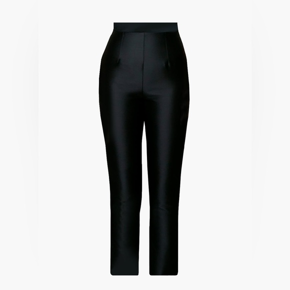 Alexia Maria Silk and Wool Cigarette Pants Size 6 - Picture 2 of 5